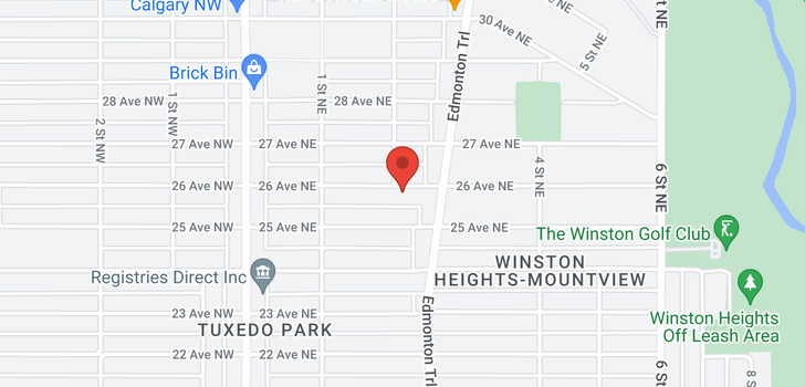 map of 307 26 Avenue NE